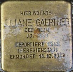 Stolperstein Dedicated To Juliane Gärtner