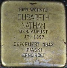 Stolperstein Dedicated To Elisabeth Nathan