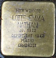 Stolperstein Dedicated To Lotte Emma Nathan