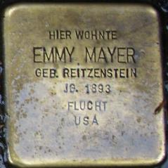 Stolperstein Dedicated To Emmy Mayer