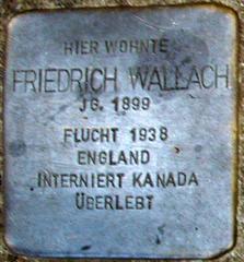 Stolperstein Dedicated To Friedrich Wallach