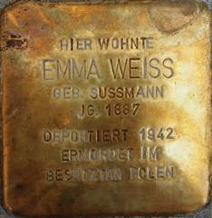 Stolperstein Dedicated To Emma Weiss