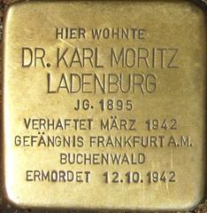 Stolperstein Dedicated To Dr. Karl Moritz Ladenburg