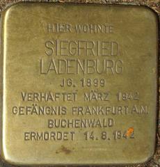 Stolperstein Dedicated To Siegfried Ladenburg