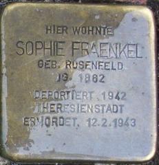 Stolperstein Dedicated To Sophie Fraenkel