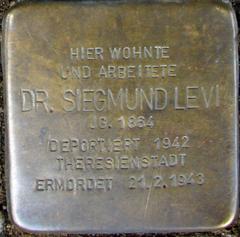 Stolperstein Dedicated To Dr. Siegmund Levi