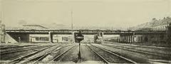 Bridge over Hauptzollamt train station in Vienna