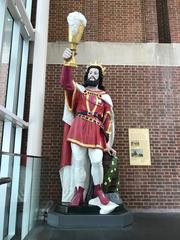 King Gambrinus sculpture, historic figure of beer brewing, located at Maryland Historical Society, Baltimore