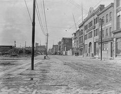 Baltimore fire aftermath two years later from Pratt and Gay Streets view in 1906