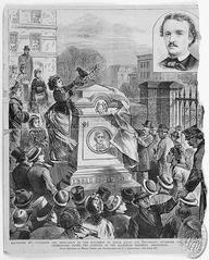 Edgar Allan Poe grave at Westminster Hall in Baltimore