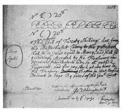 Original Draft of Indented Notes of 1690 handwritten manuscript