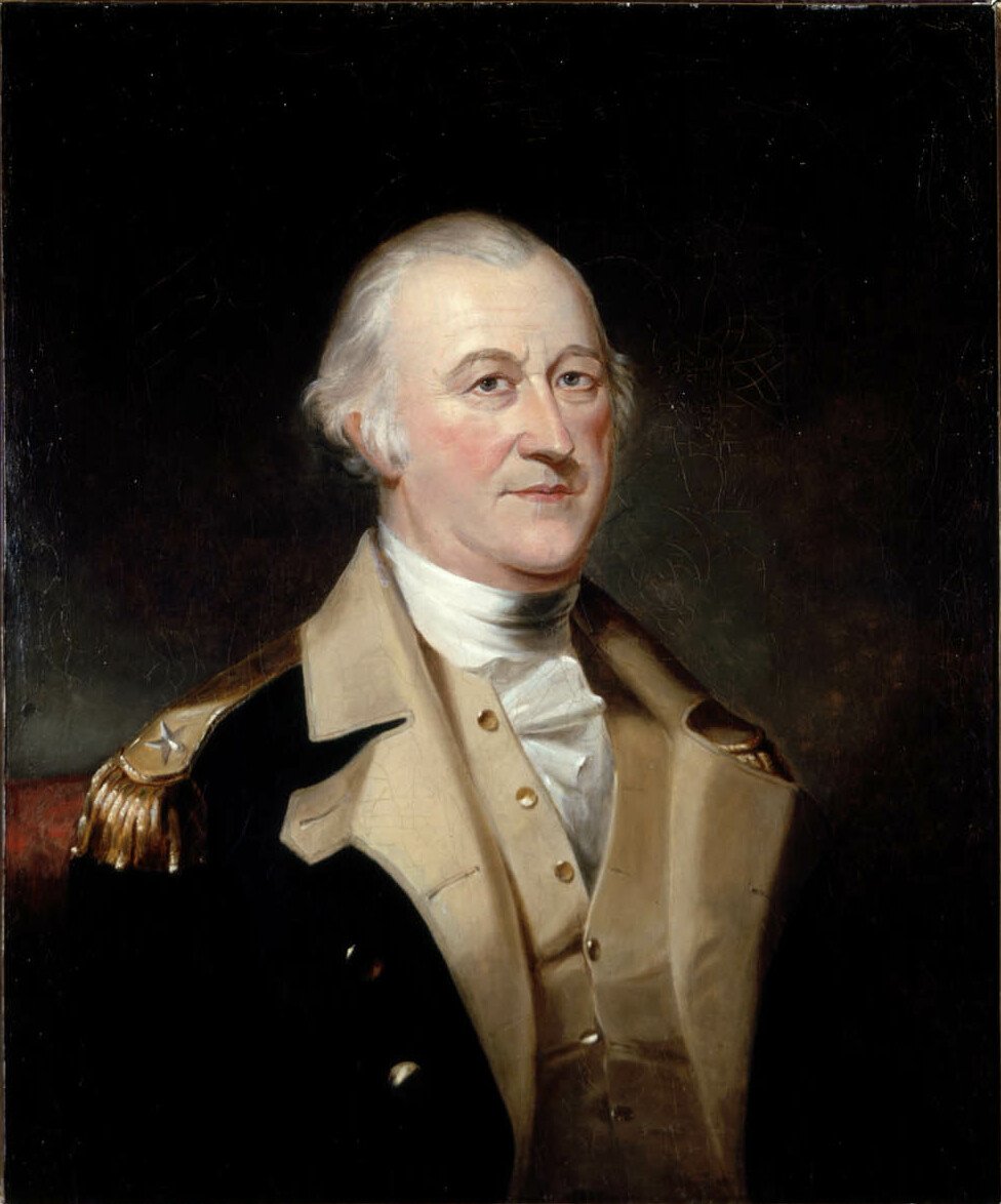 Portrait of Major General Artemas Ward in military uniform, oil on canvas painting by Thomas Sully after Charles Willson Peale