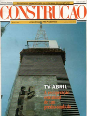 Edificio Victor Civita building shown on Construção magazine cover 1989