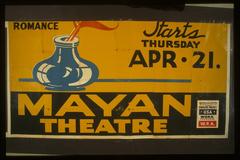 Vintage poster for Federal Theatre Project presentation of Alison's House with quill pen in ink well