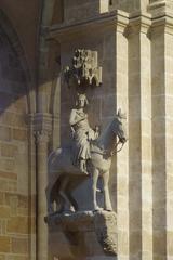 Bamberg Horseman life-size stone equestrian statue in Bamberg Cathedral Germany