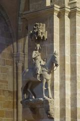 Bamberg Horseman life-size stone equestrian statue in Bamberg Cathedral Germany