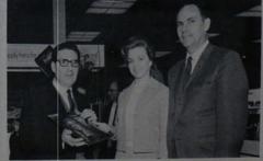 Connie Smith signing autographs backstage in Ohio 1966