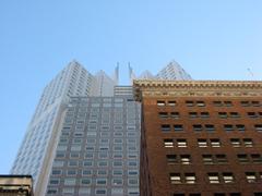 345 California Center with distinctive Tweezer top architectural design