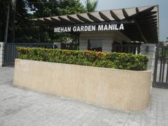 Mehan Garden in Ermita, Manila showing lush green garden with trees and walkways near Universidad de Manila