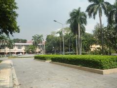 Mehan Garden in Ermita, Manila with trees and benches along a pathway