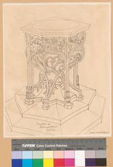 Baptismal font in Freiburg Minster, Switzerland