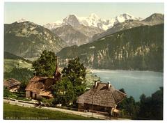 Church in Beatenburg (Beatenberg), Bernese Oberland, Switzerland