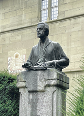 Statue of Saint Peter Canisius in Fribourg Switzerland 2024