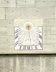 Jesuit Sundial at Collège St Michel in Switzerland