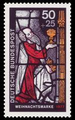 Christmas stamp with additional social fee from 1977