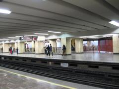Lázaro Cárdenas metro station west platform in Mexico City