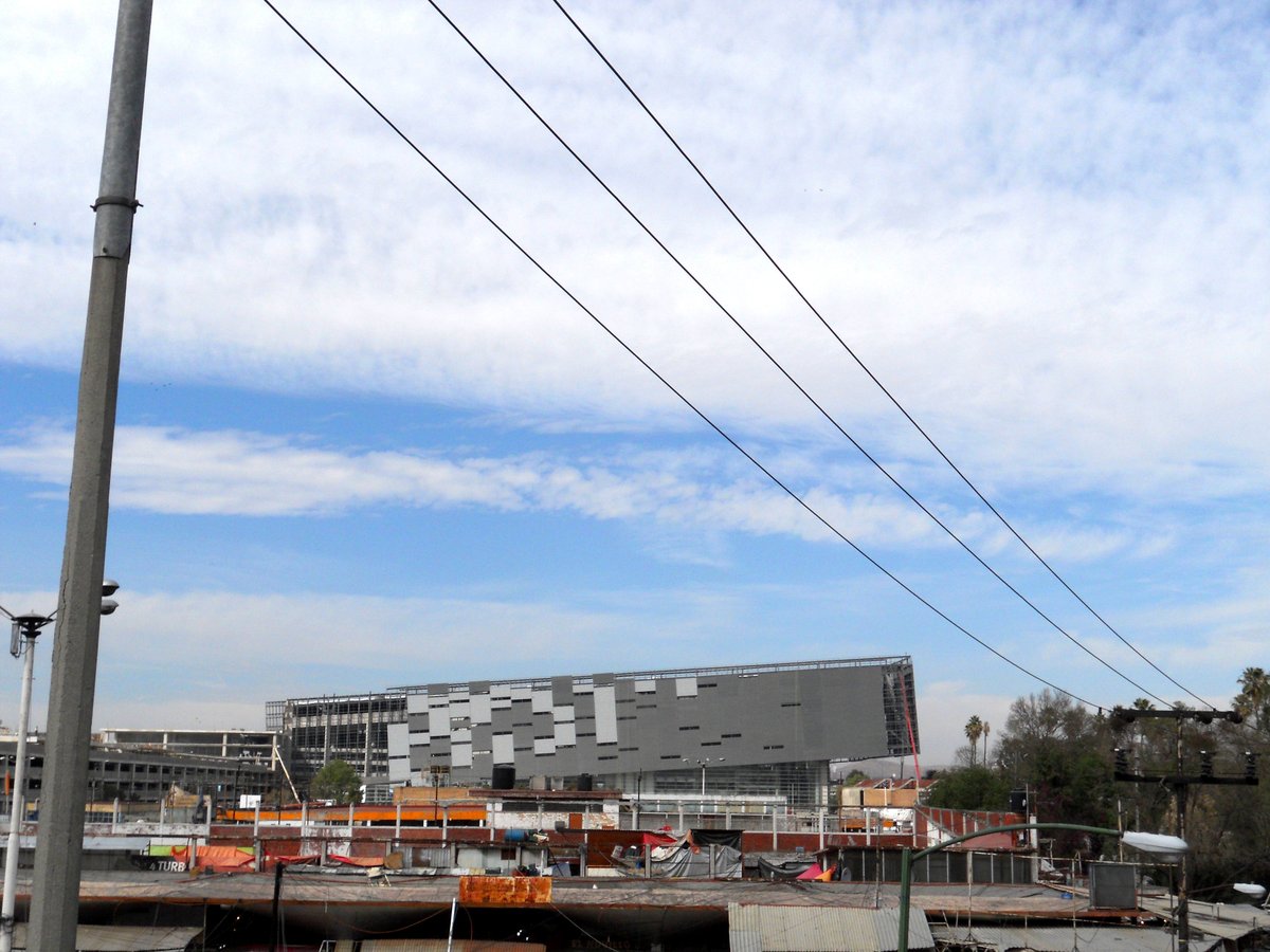 The Arena viewed from a pedestrian bridge on January 10th, 2012