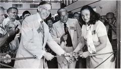Ribbon cutting ceremony at Miami Amtrak station on June 20, 1978 with Amtrak executives and city officials