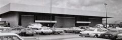 Miami Amtrak station and parking lot in June 1978 with vintage cars
