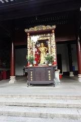 Statue of Skanda Bodhisattva inside the Temple of the Six Banyan Trees