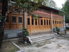 Temple of the Six Banyan Trees building with traditional Chinese architecture