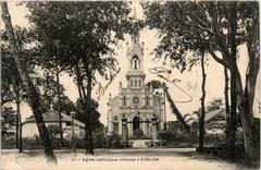 Chinese Catholic Church in Cholon with traditional architecture