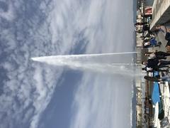 Jet d'eau fountain in Geneva Switzerland during daytime