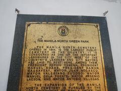 Nuestra Señora de Salvacion Shrine and commemorative Cenotaph for Filipino delegates to 11th World Scout Jamboree in Manila North Cemetery