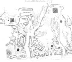 Map of pyramids and necropolis of Dahshur Egypt