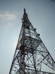 ABS-CBN Broadcasting Center and Eugenio Lopez Jr Communications Center with Millennium Transmitter in Quezon City at South Triangle