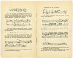 Pages 10 and 11 of the program booklet for the world premiere of Anton Bruckner's Symphony No. 9
