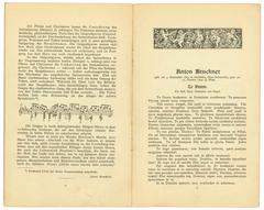 Programme pages 16-17 for the world premiere of Symphony No. 9 by Anton Bruckner at the Musikverein Vienna, February 11, 1903