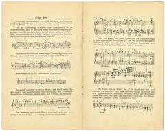 Programme pages 4-5 for the world premiere of Anton Bruckner's Symphony No. 9 on February 11, 1903 at the Musikverein Vienna, featuring detailed event information and musical composition notes