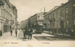 Historic view of Ulica Miodowa street in Warsaw in 1908