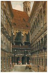 Painting of Wiener Minoritenkirche by Adolf Hitler