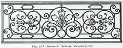 Ornate metal window grille at Biebrich Palace