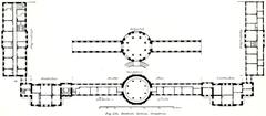 Architectural floor plan of Biebrich Palace