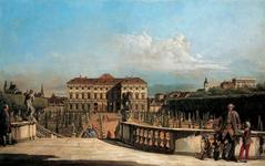 View of the Grand Canal in Venice with buildings and boats