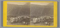 Historical stereophoto view of Martigny, Savoie, Wallis from approximately 1860-1880