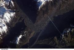 View of Switzerland from space taken during ISS Expedition 14